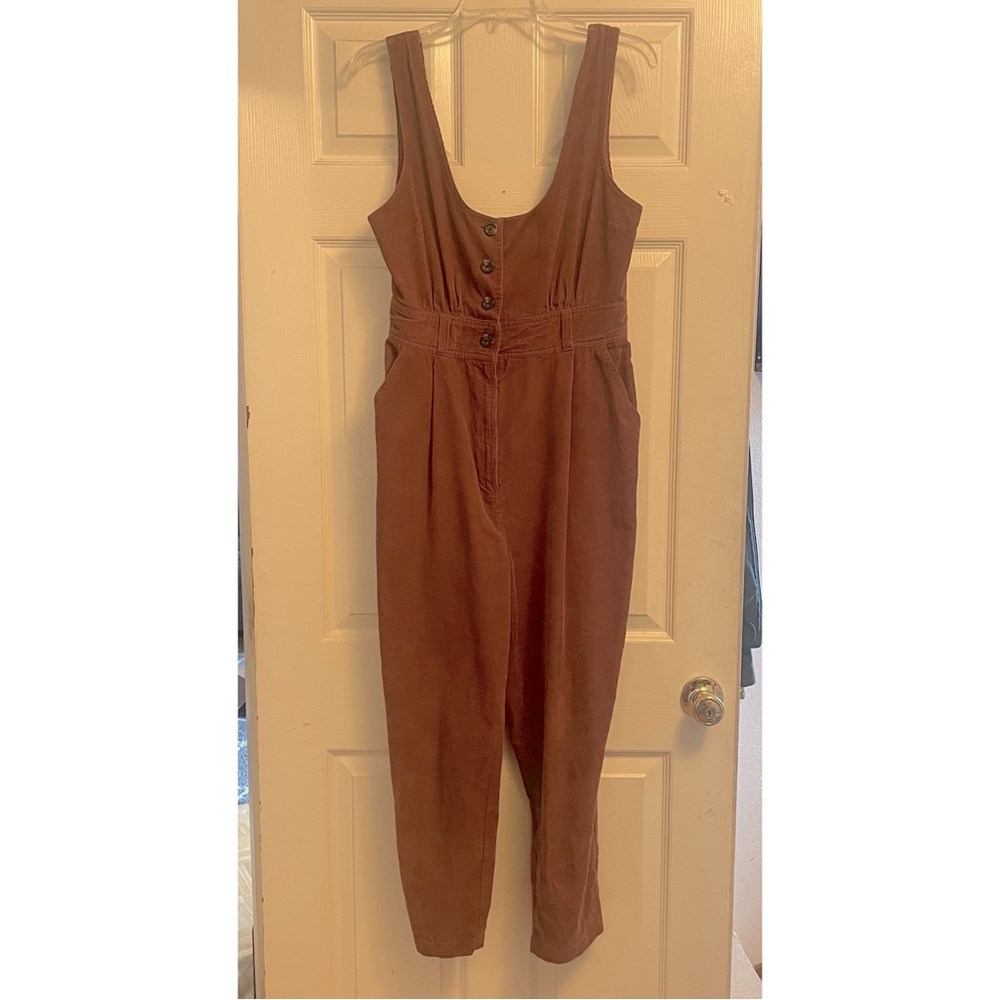 Urban Outfitters Brown Corduroy Jumpsuit